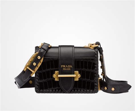 prada cahier bag size|Prada cahier crocodile leather bag.